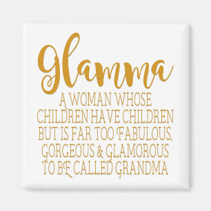 Aimant Glamma - Grand-mère fabuleuse