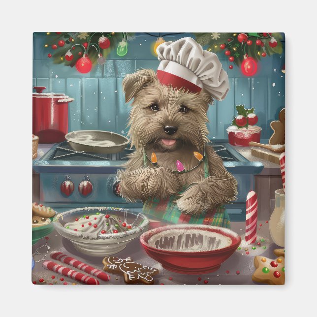 Aimant Glen of Imaal Terrier Viennoiserie : Festive (Devant)