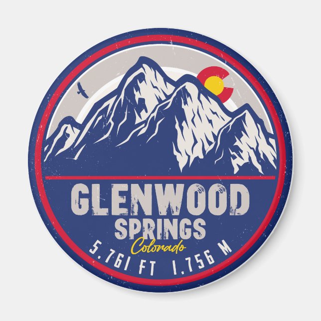 Aimant Glenwood Springs Colorado Ski Randonnée Mountain (Devant)