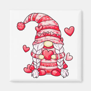Aimant Gnome de l'amour rose
