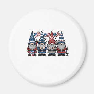 Aimant Gnome infirmière patriotique Gravure vintage vecto
