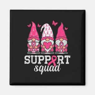 Aimant Gnomes Soutien de sensibilisation au cancer du sei