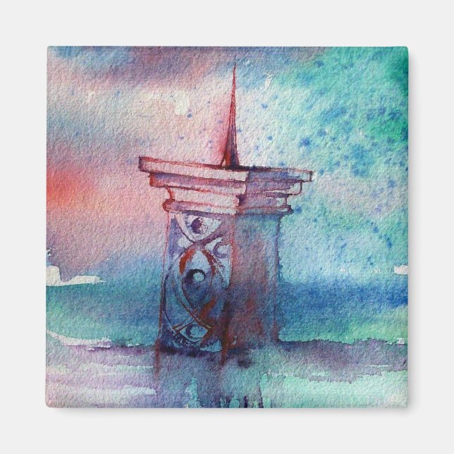 AIMANT GNOMON ET DAME DU LAC (Devant)