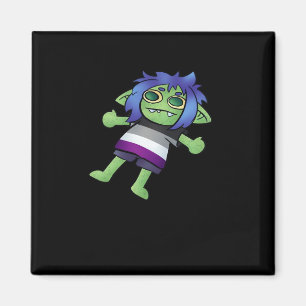 Aimant Goblincore Fierté Asexuée Gobelin Classique