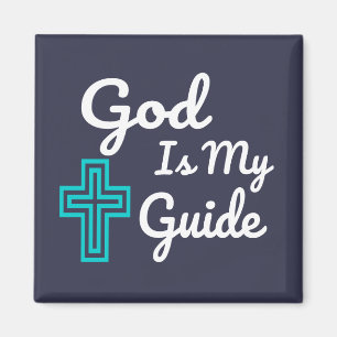 Aimant God Is My Guide Cross