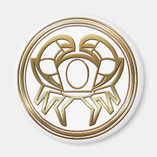 Aimant Gold Cancer Zodiac Crab Astrology Sign