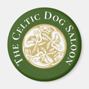 Aimant Gold Celtic Chien Trio Personnalisé