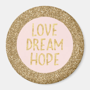 Aimant Gold Glam Parties scintillant Sparkle Glitz Love D
