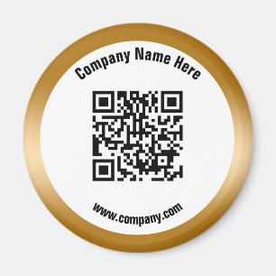 Aimant Gold Promotionnels Nom commercial QR Code