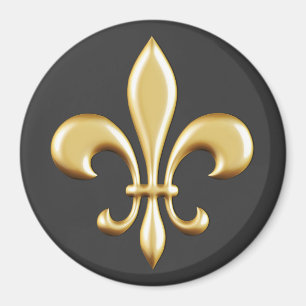 Aimant Golden Fleur De Lis
