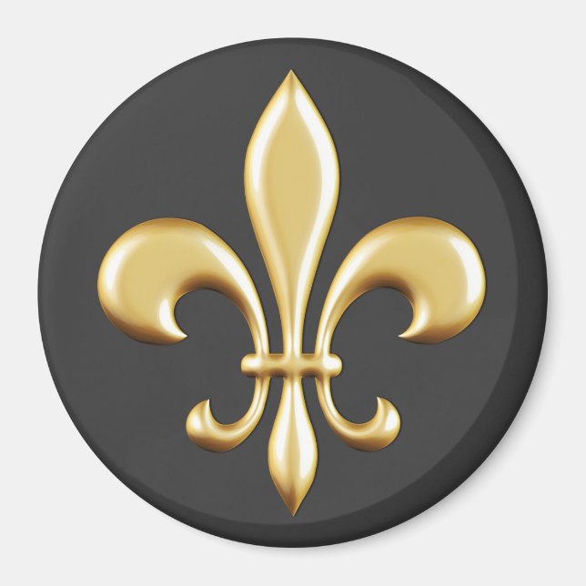 Aimant Golden Fleur De Lis (Devant)