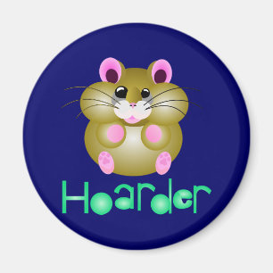 Aimant Golden Hamster - "Hoarder"