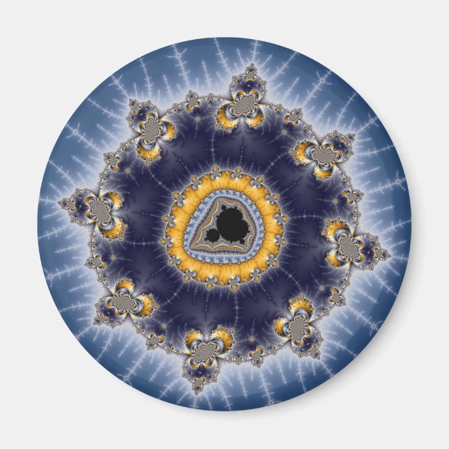 Aimant Golden Mandelbrot - Fractal (Devant)