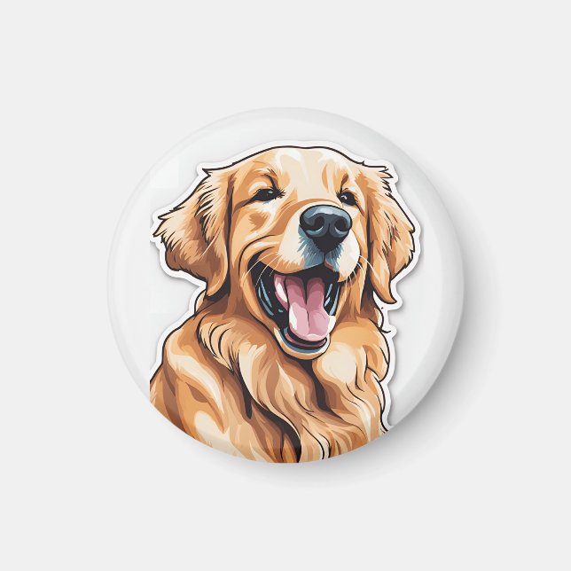 Aimant Golden Retriever (Devant)