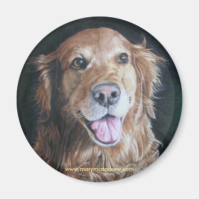 Aimant Golden Retriever (Devant)