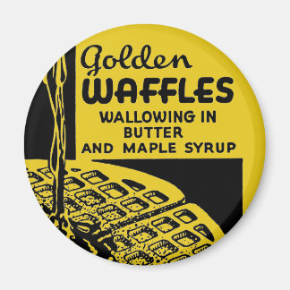 Aimant Golden Waffles Breakfast