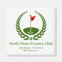 Golf Club Logo Custom Classic Golf Drapeau