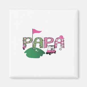 Aimant Golf Papa Hole in One Golf 1ère fête d'anniversair