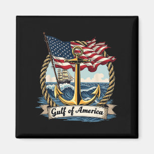 Aimant Golfe Des États-Unis D'Amérique Vintage Usa Nauti
