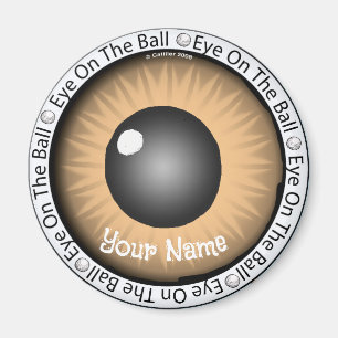Aimant Golfeur Brown oeil sur la balle