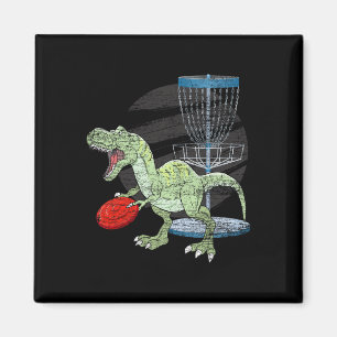 Aimant Golfeur de Frisbee T Rex Dinosaure Joueur de Golf 