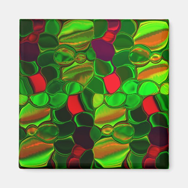 Aimant Gomos coloridos com efeito cromado (Devant)