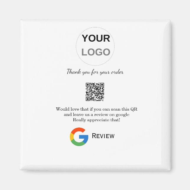 Aimant Google examen logo de l'entreprise Analyser QR exa (Devant)