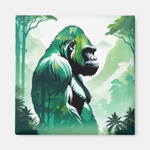 Aimant Gorilla Faune Animaux Nature Environnement Jungle