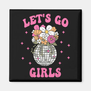 Aimant Go's Go Girls Team Mariée Floral Disco Bachelorett