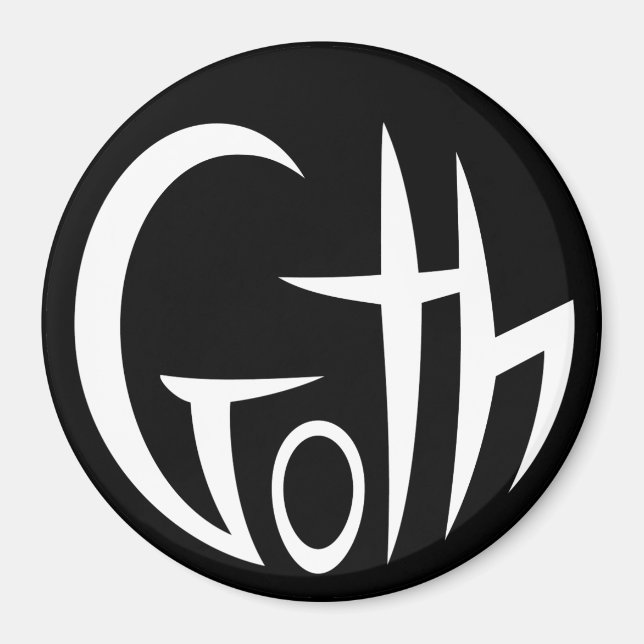 Aimant Goth (Lettres Pointées) (Devant)