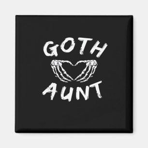 Aimant Goth Tante Funny Emo Tante Punk mignonne Squelette
