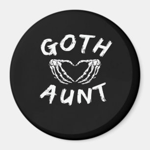 Aimant Goth Tante Funny Emo Tante Punk mignonne Squelette