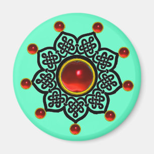 Aimant GOTHIC SUN Red Ruby Gem