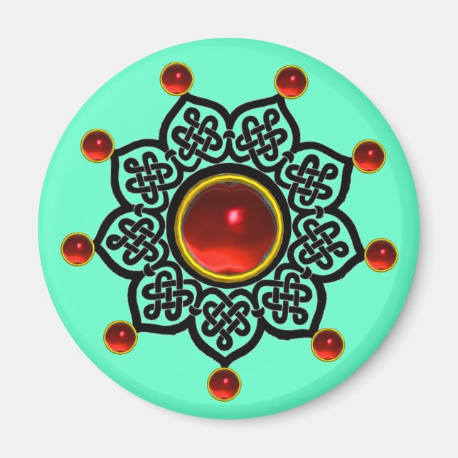 Aimant GOTHIC SUN Red Ruby Gem (Devant)