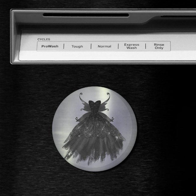 Aimant Gothique Fairy Black Gown | Vampy Glam Goth Sheen (Créateur téléchargé)