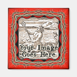 Aimant Gothique Rouge Imaginaire cadre Modèle magnétique