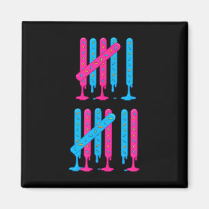 Aimant Goutte de glace Tally Marks 67 Mème Compter 6 7 Br