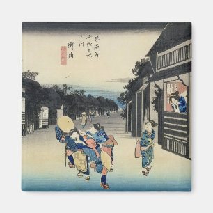 Aimant Goyu : Serveuses sollicitant des voyageurs