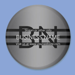 Aimant Gradient gris moderne et bandes noires horizontale