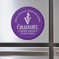 Graduation à l'école vétérinaire pourpre personnal