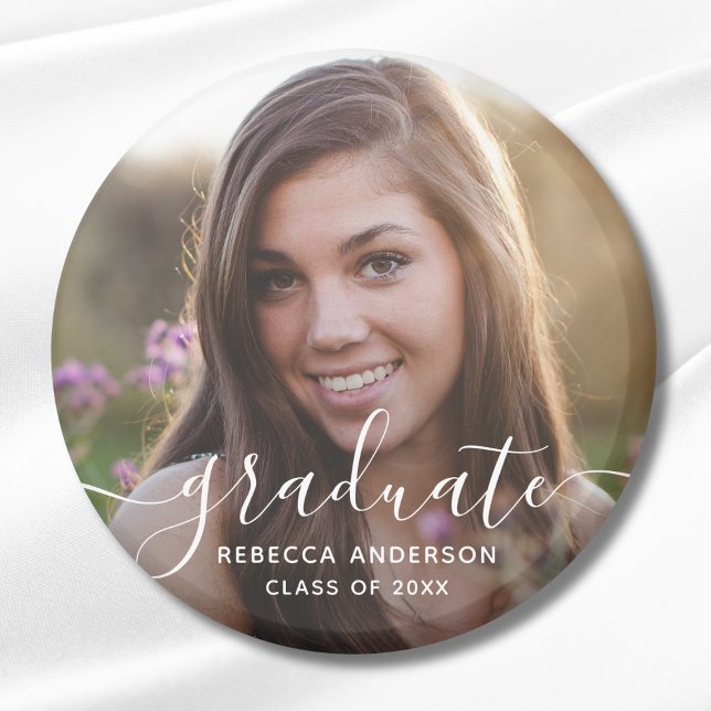 Aimant Graduation Photo Moderne (Graduation Photo Magnet )