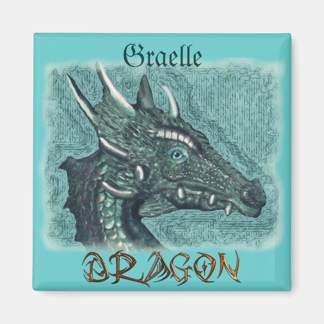 Aimant Graelle la magie Elle Dragon Imaginaire Art (Devant)