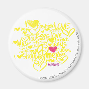 Aimant Graffiti Magenta/Jaune