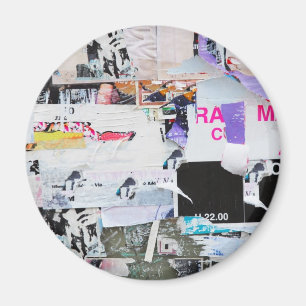 Aimant Graffiti mur Banksy style papier déchiré