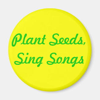 Aimant Graines plantes. Chansons