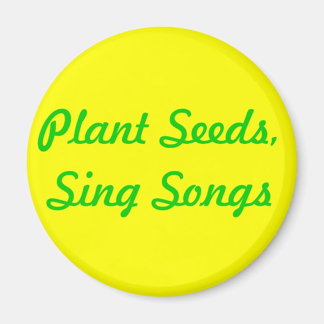 Aimant Graines plantes. Chansons (Devant)