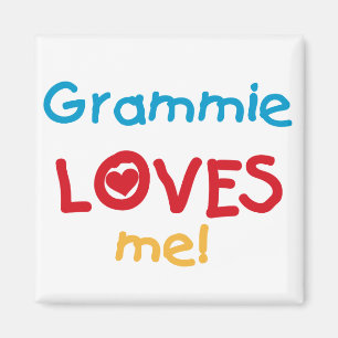 Aimant Grammie m'aime T-shirts et cadeaux
