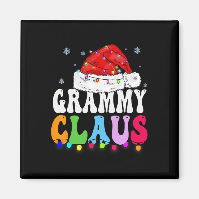 Aimant Grammy Claus Drôle Noël Famille Correspondant Gran (Devant)