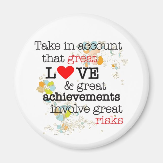 Aimant Grand amour et grands risques (Devant)