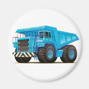 Aimant Grand camion à benne basculante bleu